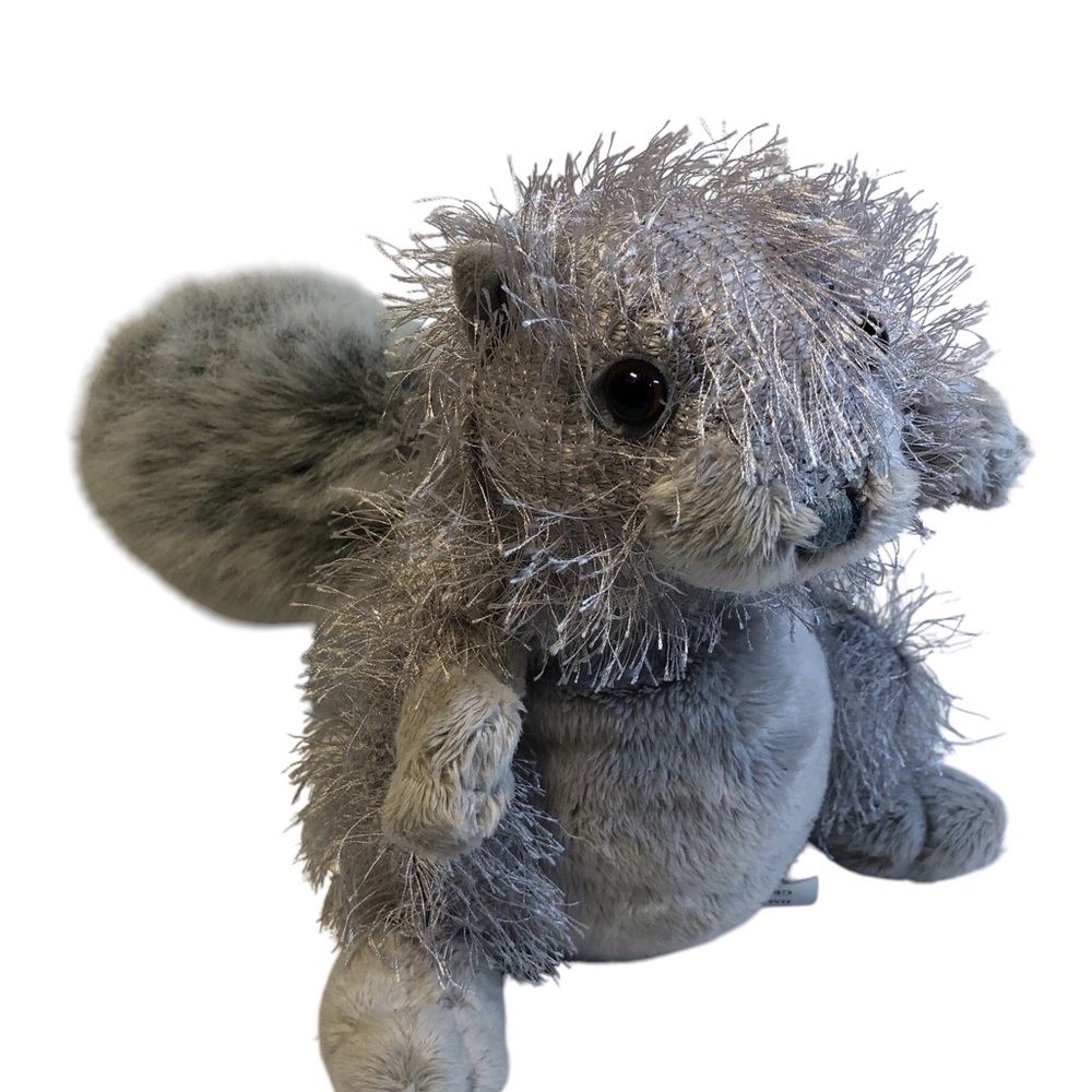GANZ Webkinz Grey Squirrel Plush Toy Stuffed Animal HM203